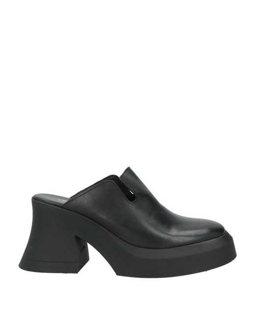 E8 By Miista Black Mules & Clogs Leather