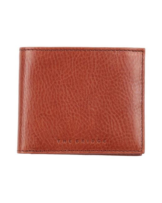 The Bridge Red Wallet for men