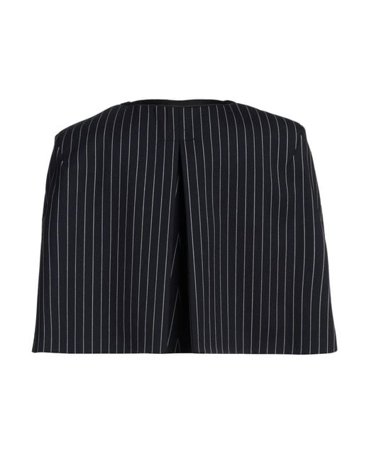 Karl Lagerfeld Black Cape Wool, Elastane