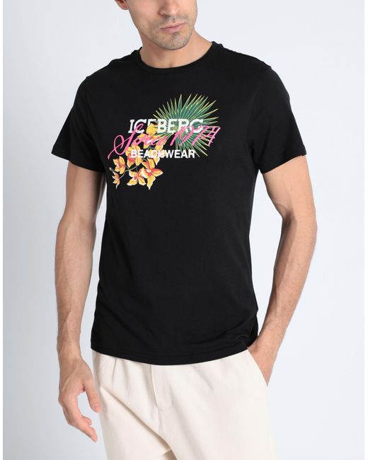 Iceberg Black T-shirt for men