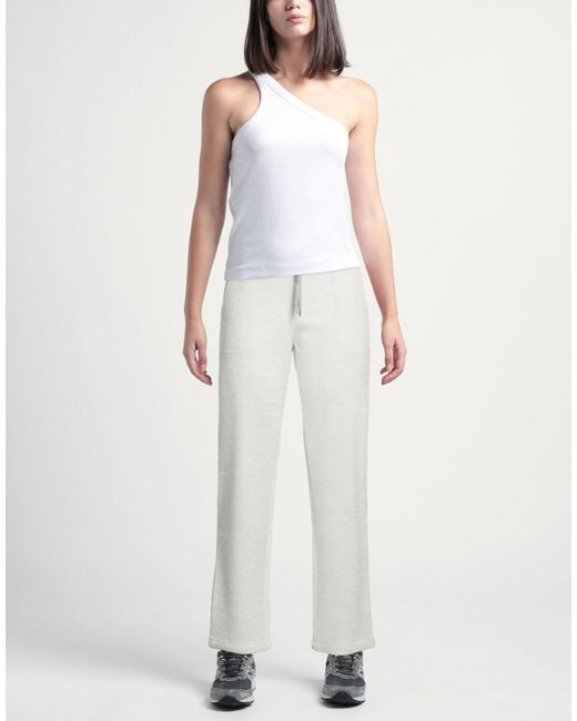 Eleventy White Light Pants Wool, Lyocell, Synthetic Fibers, Cotton, Elastane