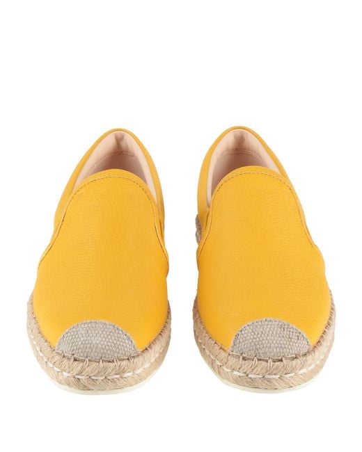Tod's Yellow Espadrilles Leather