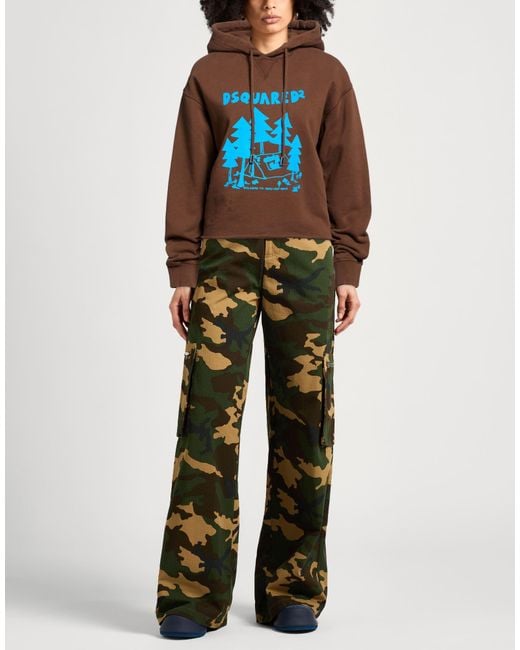 DSquared² Brown Sweatshirt Cotton