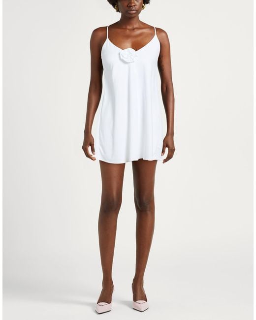 Fisico White Mini Dress Polyamide, Elastane