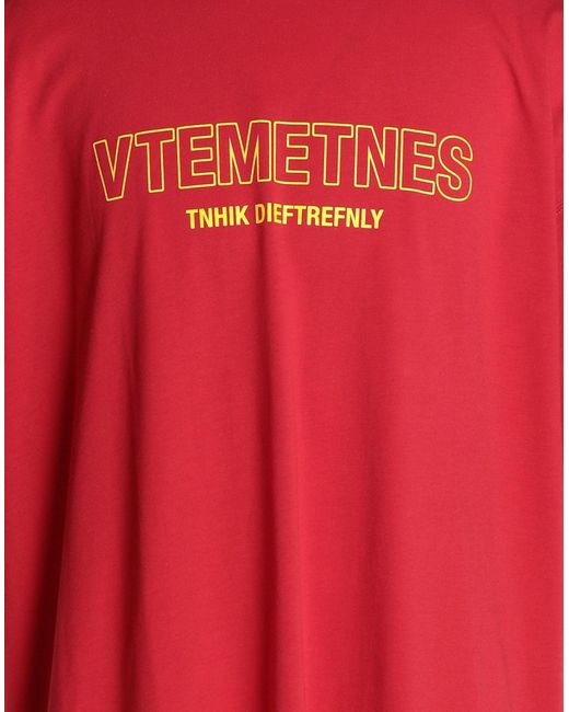 Vetements T-shirts in Red für Herren