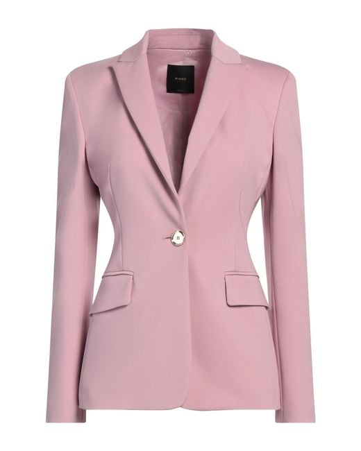 Pinko Pink Blazer Viscose, Polyamide, Elastane