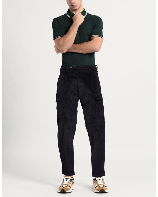Cruna Blue Pants Cotton, Elastane for men