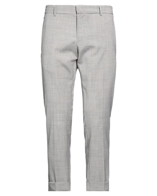 Messagerie Gray Pants Wool, Polyamide, Elastane for men