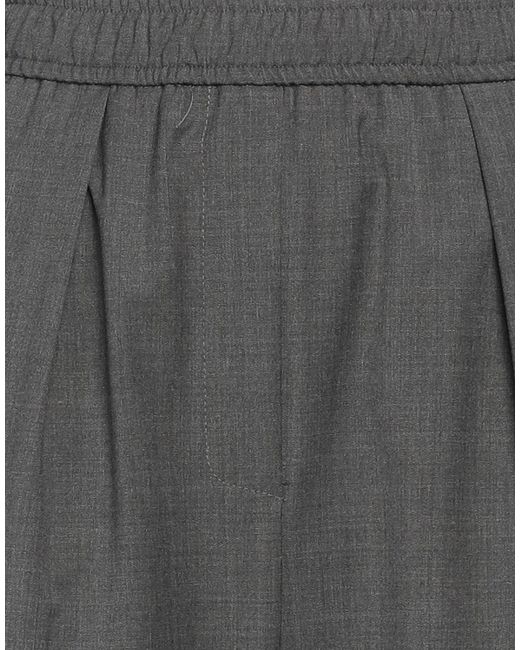 8pm Gray Pants Polyester, Wool, Elastane