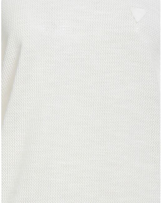 Guess White Sweater Cotton for men