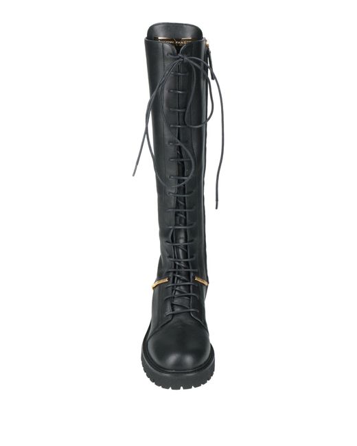 Giuseppe Zanotti Black Boot Leather