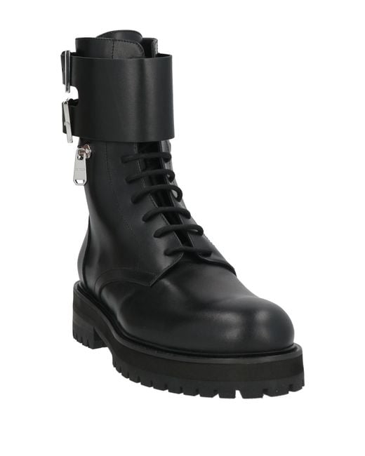 Dondup Black Ankle Boots Leather