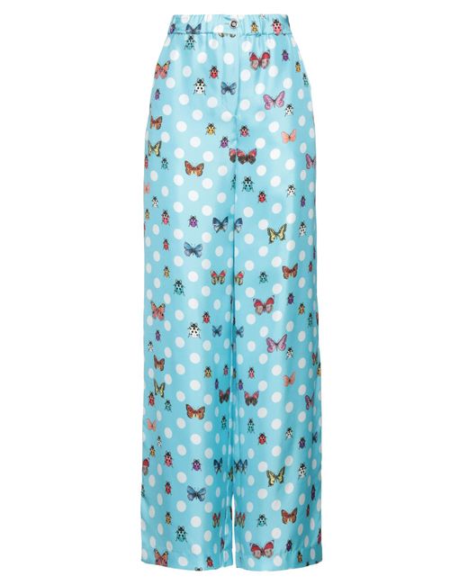 Versace Blue Sky Pants Silk