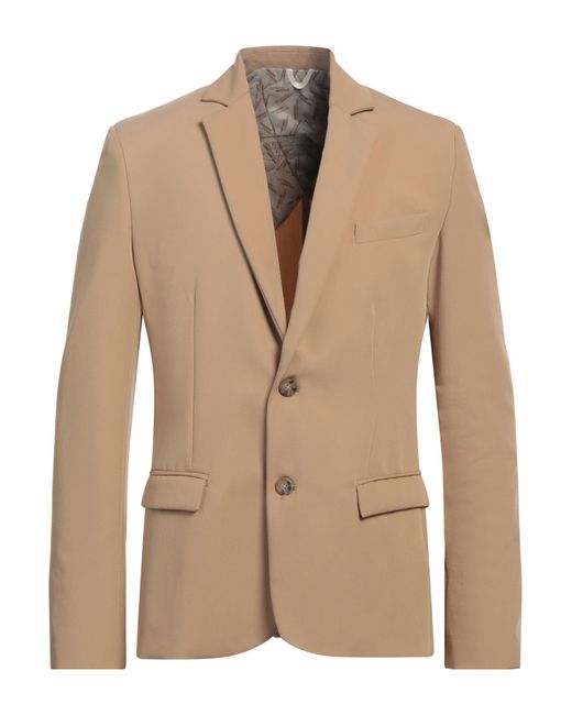 Imperial Natural Camel Blazer Polyester, Viscose, Elastane for men