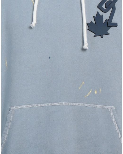 DSquared² Blue Sweatshirt Cotton, Elastane for men