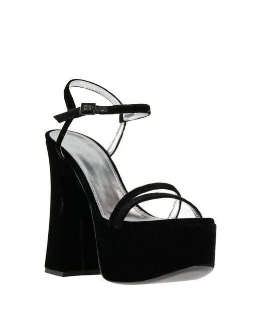 Philosophy Di Lorenzo Serafini Black Sandals Textile Fibers