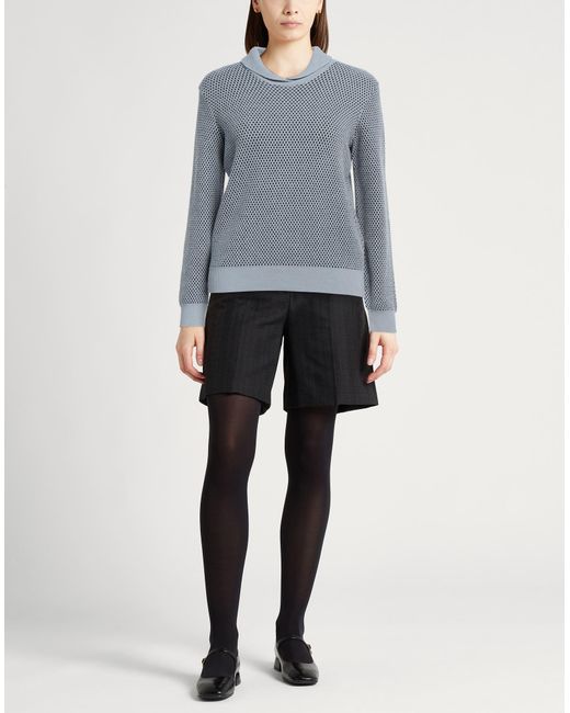Emporio Armani Blue Sweater Cotton, Polyamide, Viscose, Cashmere