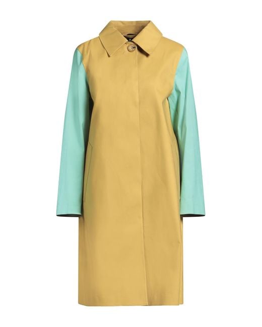Mackintosh Yellow Mustard Overcoat & Trench Coat Cotton