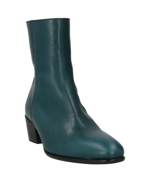 Fiorentini + Baker Green Ankle Boots Leather