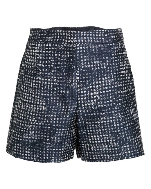 Emporio Armani Blue Midnight Shorts & Bermuda Shorts Polyester, Polyamide