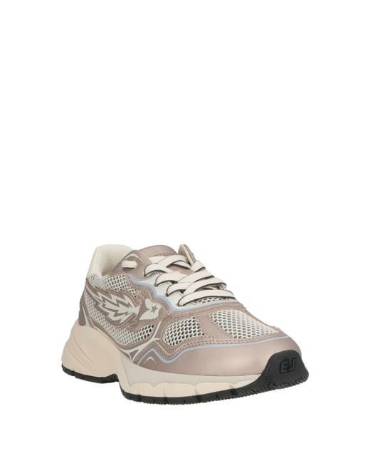 ENTERPRISE JAPAN White Bronze Sneakers Textile Fibers