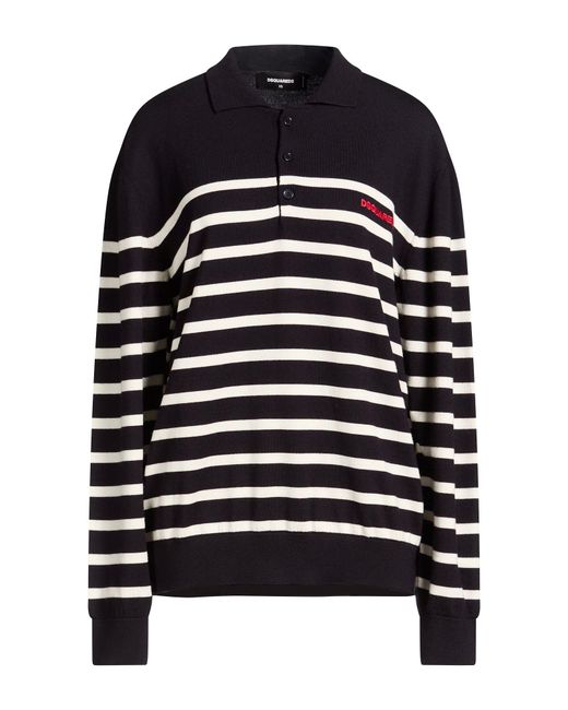 DSquared² Blue Midnight Sweater Virgin Wool