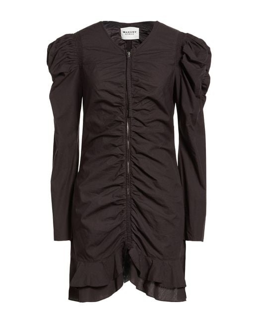 Isabel Marant Black Mini Dress Organic Cotton