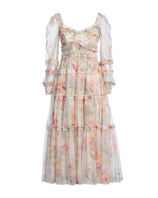 Needle & Thread White Midi Dress