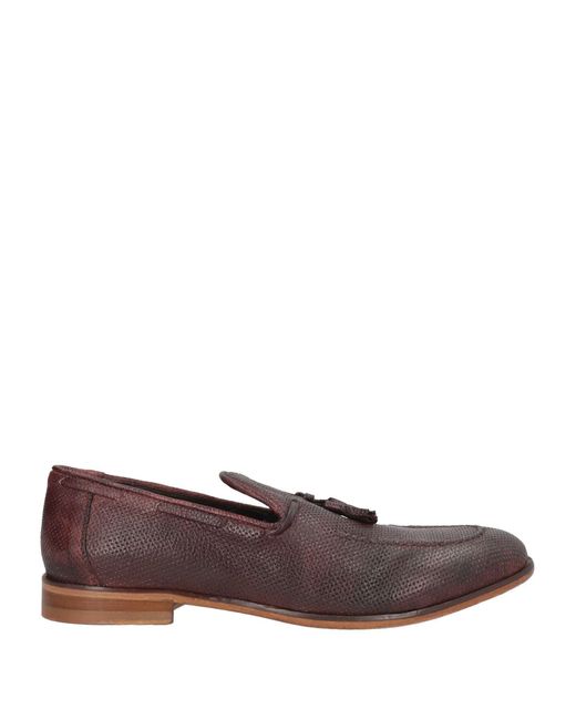 JP/DAVID Brown Dark Loafers Leather for men