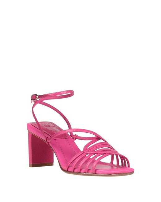 Alexandre Birman Pink Fuchsia Sandals Leather