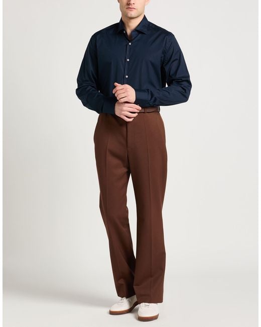 Ghirardelli Blue Midnight Shirt Cotton, Elastane for men