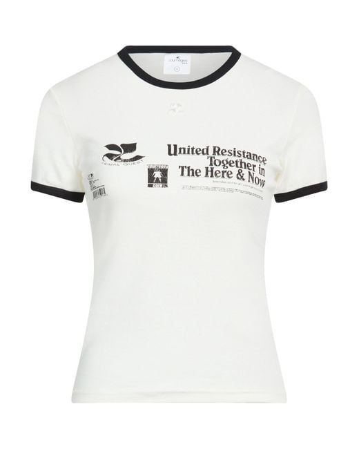 Courreges White T-Shirts