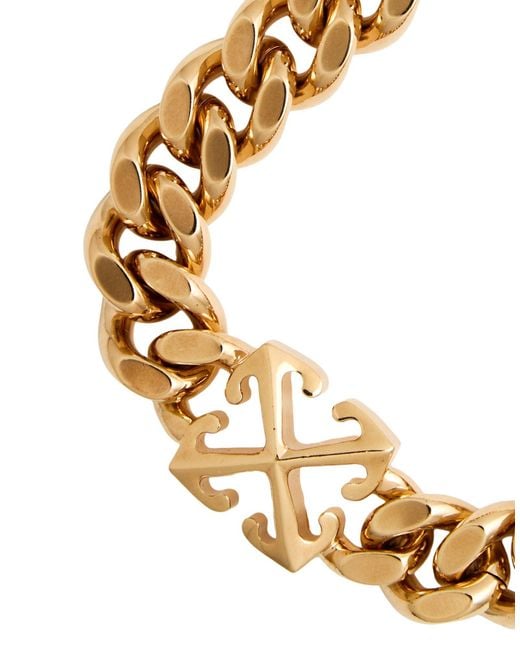 Off-White c/o Virgil Abloh Metallic Necklace Brass