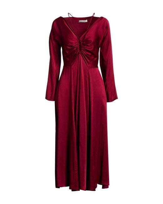 Palmer//Harding Red Midi Dresses
