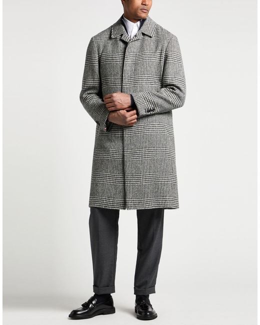Thom Browne Gray Coat Wool for men