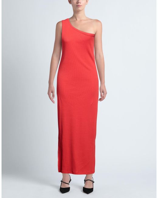 LIVTHELABEL Red Maxi Dress Organic Cotton, Lycra