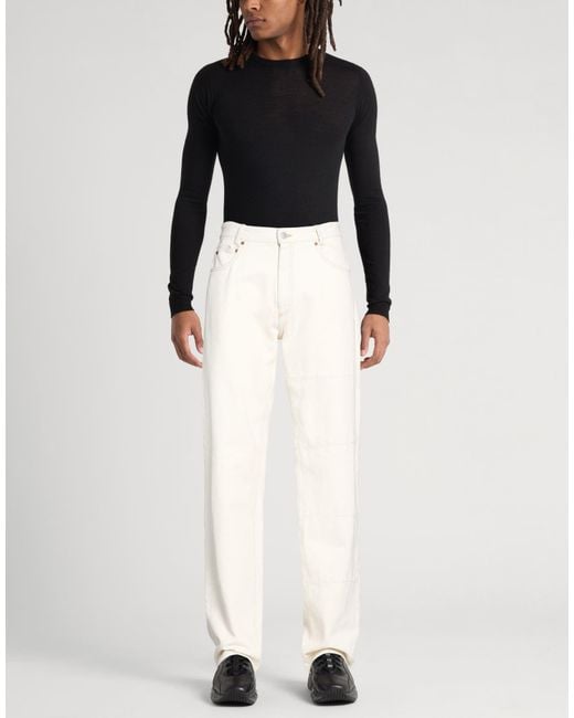MM6 by Maison Margiela White Jeans for men