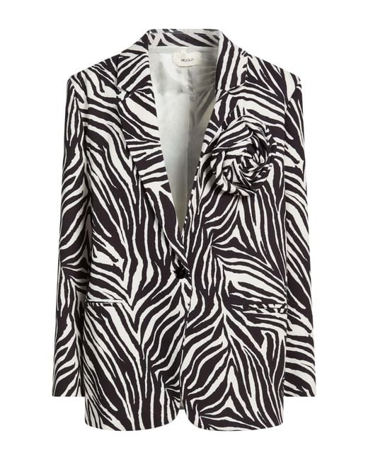ViCOLO Black Blazer Polyester, Elastane