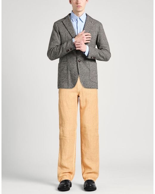 120% Lino Natural Trouser for men