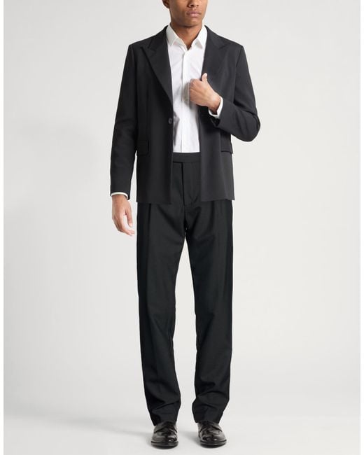 Lardini Black Pants Wool, Cotton for men