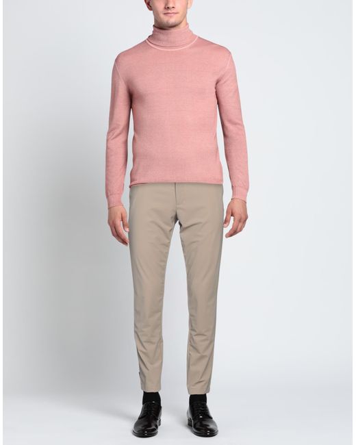 Cruna Natural Taupe Pants Polyester, Elastane for men