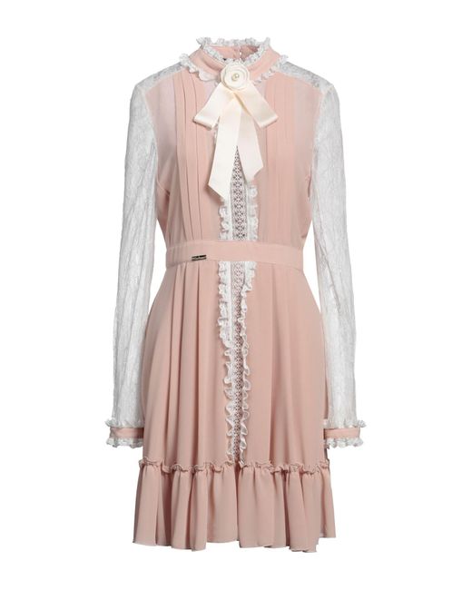 W Les Femmes By Babylon Pink Mini Dress