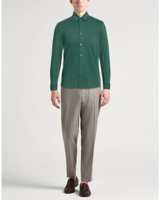 Camisa Moorer de hombre de color Green