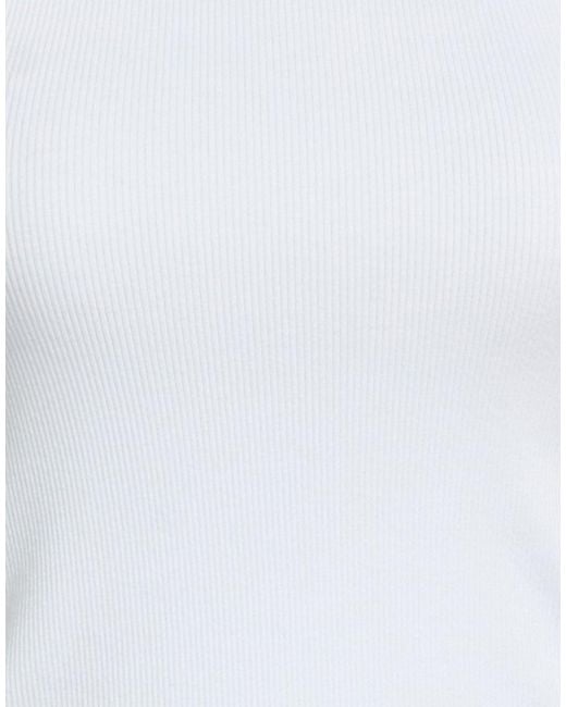 MSGM White Top Cotton, Elastane, Polyester