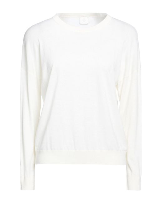 Eleventy White Sweater Wool
