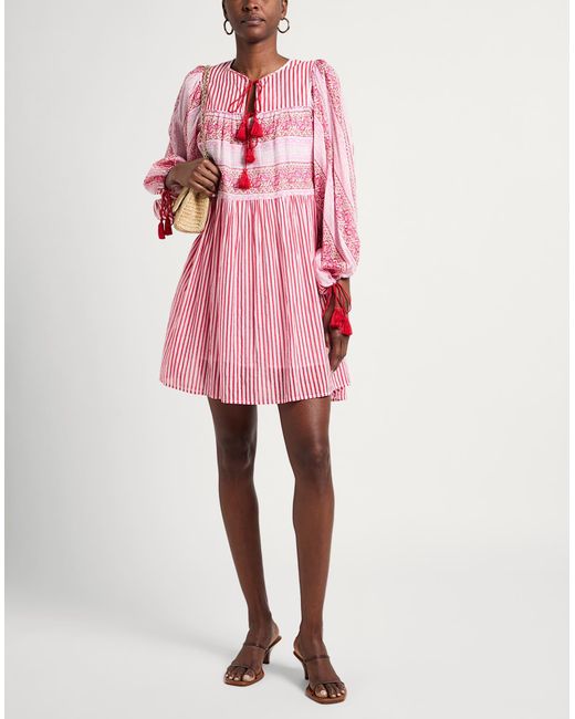Antik Batik Pink Mini-Kleid