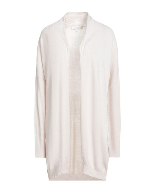 Antonelli White Cardigan Virgin Wool, Cashmere, Silk