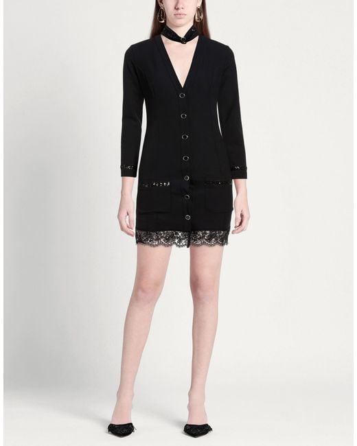 EUREKA by BABYLON Black Mini Dress Polyamide, Elastane