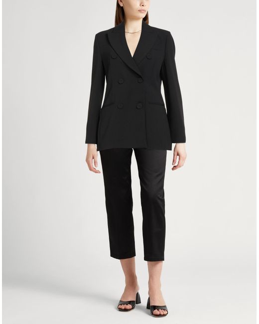 Liu Jo Black Blazer Polyester, Elastane