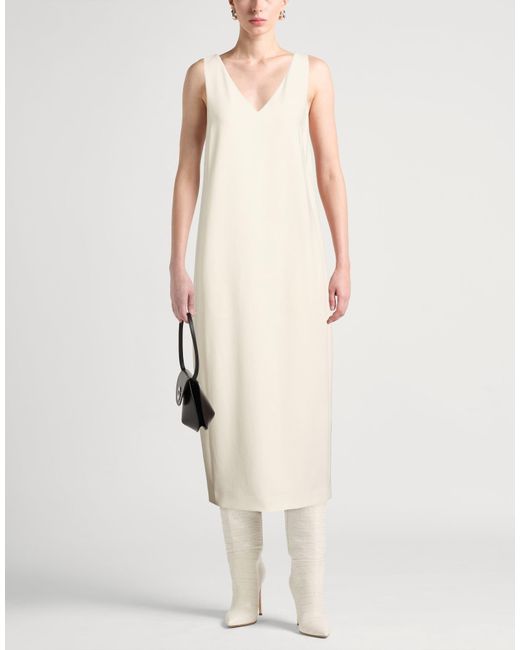 Helmut Lang White Midi Dress